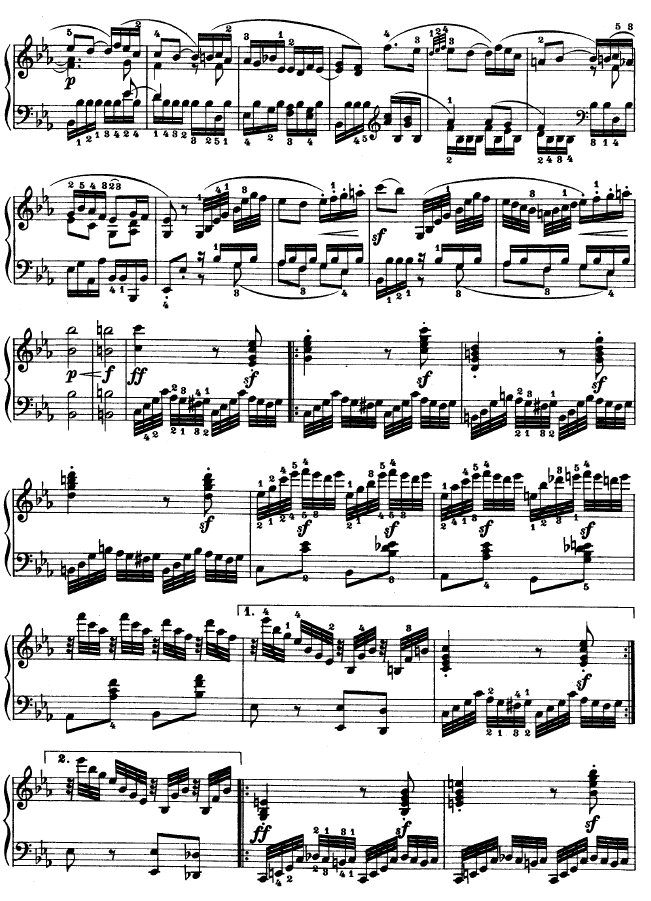 降E大调第四钢琴奏鸣曲-Op.7钢琴曲谱（图20）