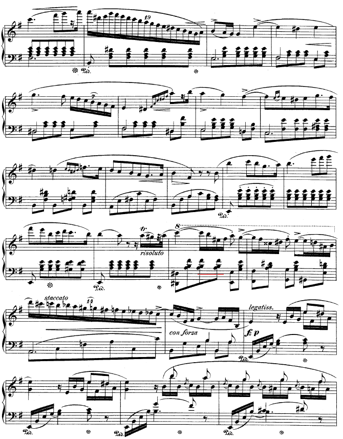 钢琴第一协奏曲 op.11-1钢琴曲谱（图6）