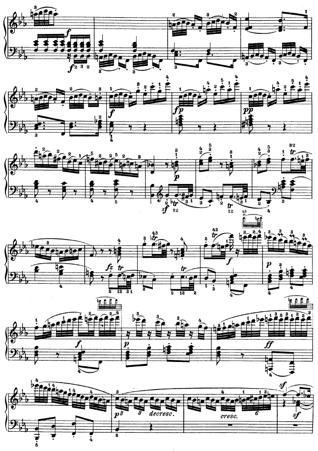 降E大调第四钢琴奏鸣曲-Op.7钢琴曲谱（图19）