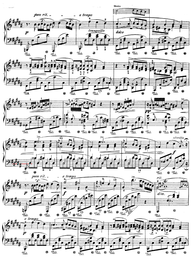 B大调夜曲作品32号 -OP32 NO.2钢琴曲谱（图2）