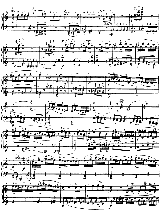 C大调钢琴奏鸣曲 K279钢琴曲谱（图11）