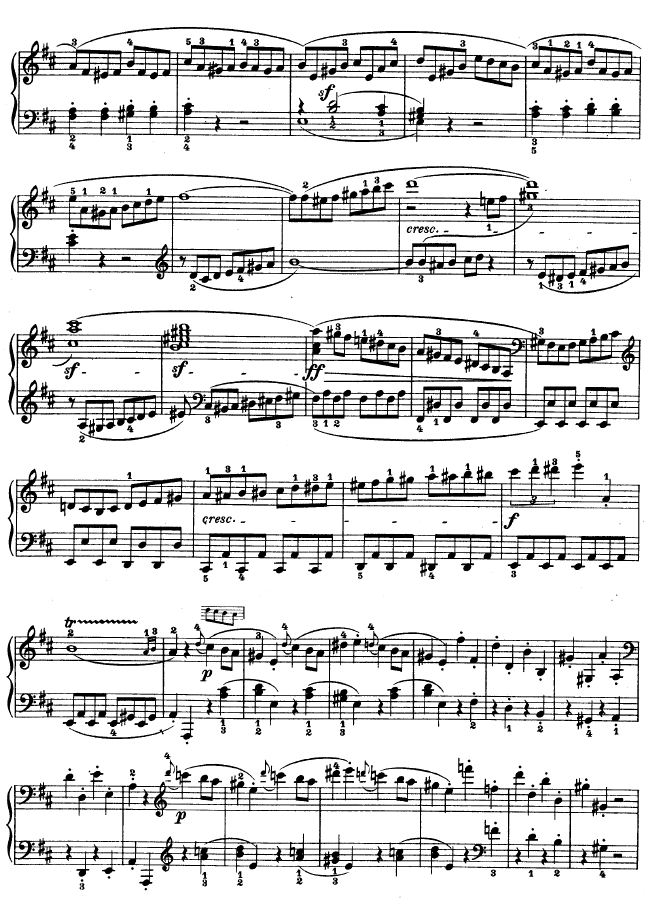 D大调第七钢琴奏鸣曲 - Op. 10 No--3钢琴曲谱（图2）