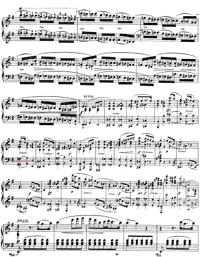 钢琴第一协奏曲 op.11-1钢琴曲谱（图18）