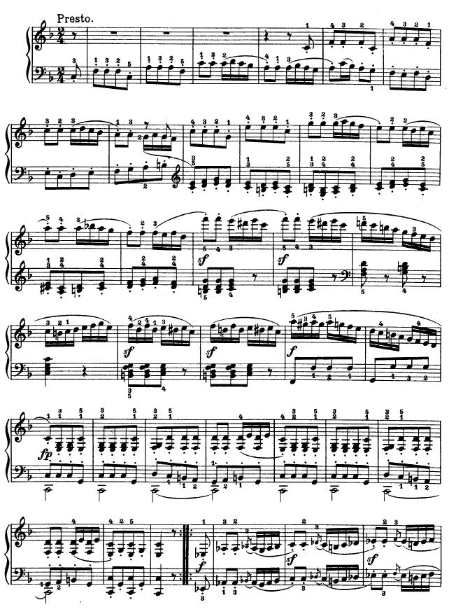 F大调第六钢琴奏鸣曲 - Op.10—2钢琴曲谱（图11）