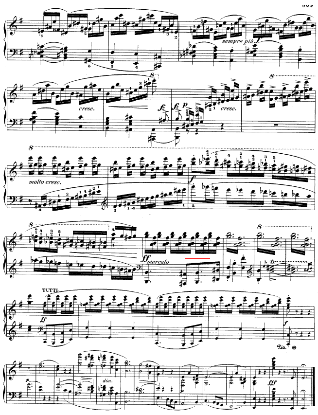 钢琴第一协奏曲 op.11-1钢琴曲谱（图7）