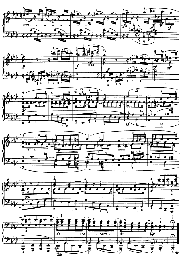 C小调第五钢琴奏鸣曲 - Op. 10—1钢琴曲谱（图10）