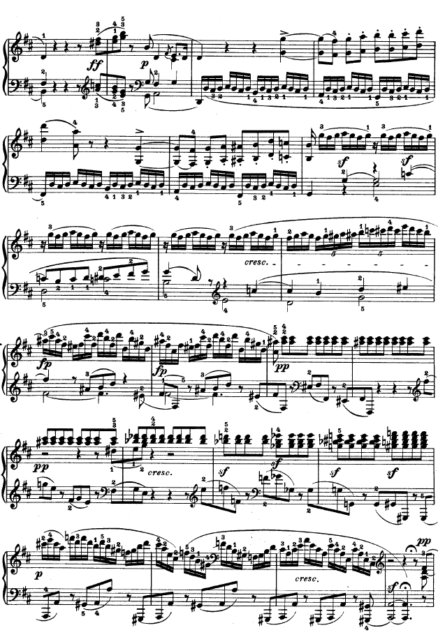 D大调第七钢琴奏鸣曲 - Op. 10 No--3钢琴曲谱（图20）