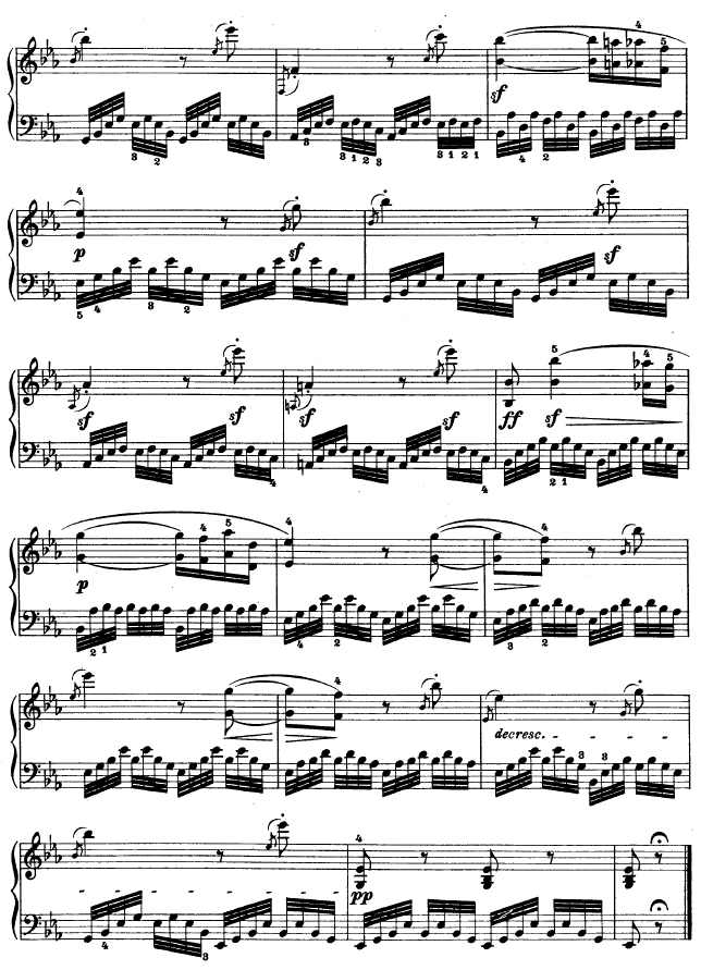 降E大调第四钢琴奏鸣曲-Op.7钢琴曲谱（图25）