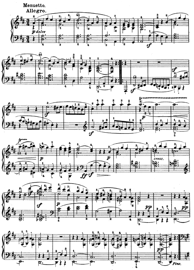 D大调第七钢琴奏鸣曲 - Op. 10 No--3钢琴曲谱（图15）