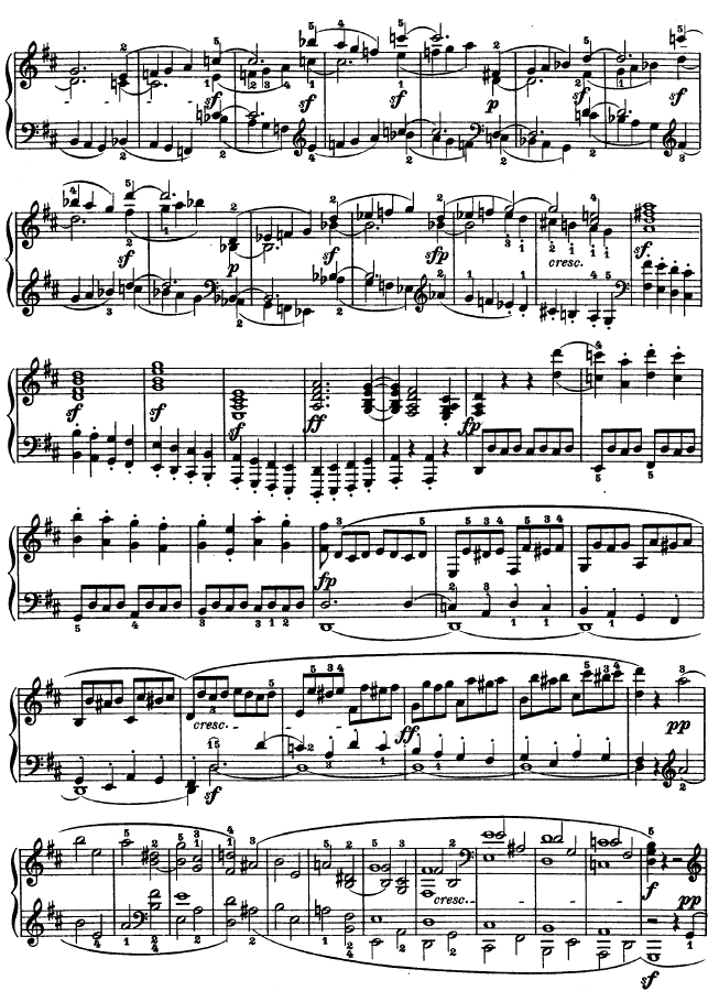 D大调第七钢琴奏鸣曲 - Op. 10 No--3钢琴曲谱（图8）