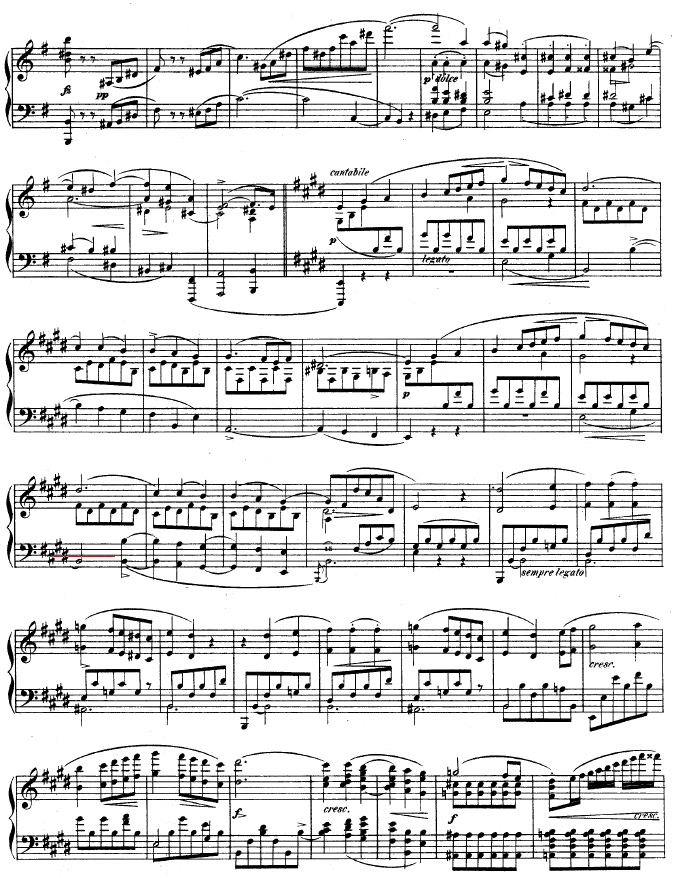 钢琴第一协奏曲 op.11-1钢琴曲谱（图2）