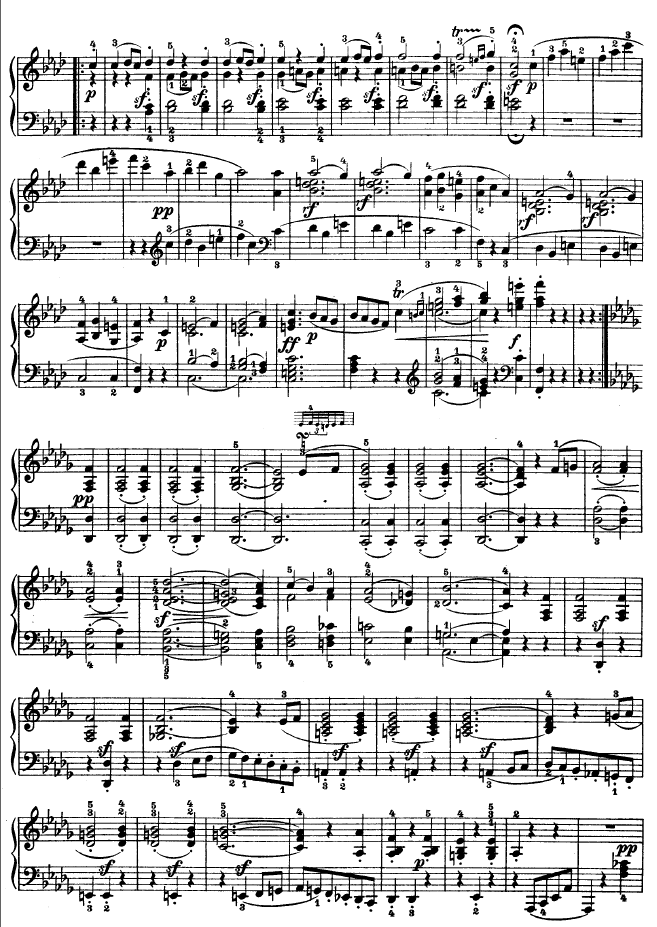 F大调第六钢琴奏鸣曲 - Op.10—2钢琴曲谱（图8）