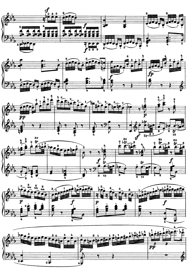降E大调第四钢琴奏鸣曲-Op.7钢琴曲谱（图23）