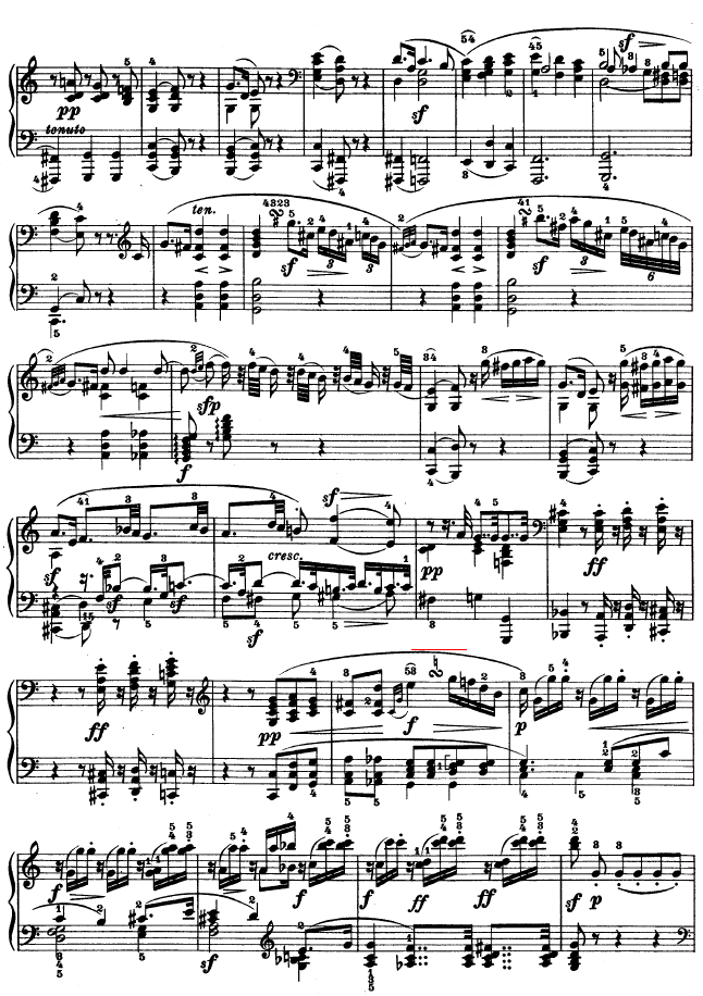 降E大调第四钢琴奏鸣曲-Op.7钢琴曲谱（图13）