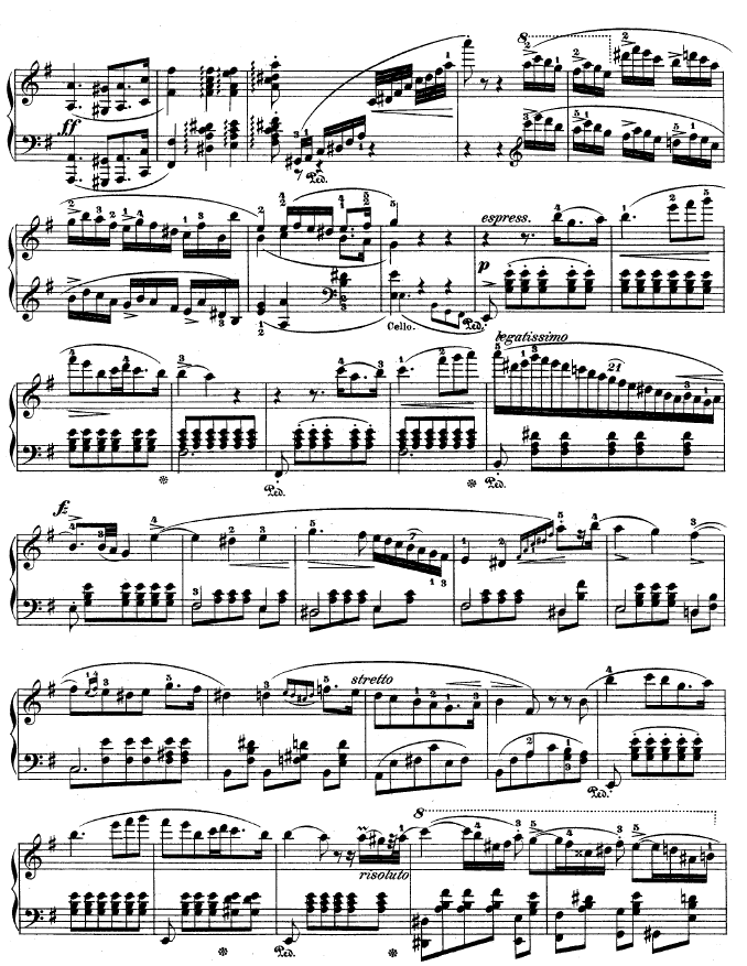 钢琴第一协奏曲 op.11-1钢琴曲谱（图4）
