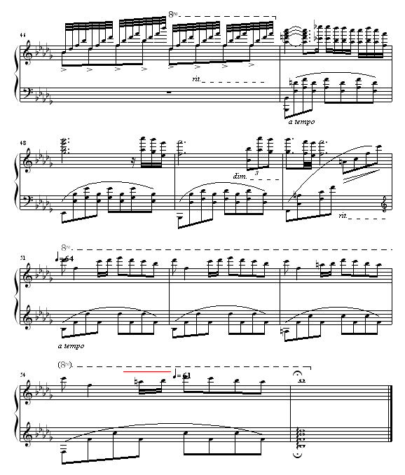 秋日的私语钢琴曲谱（图5）