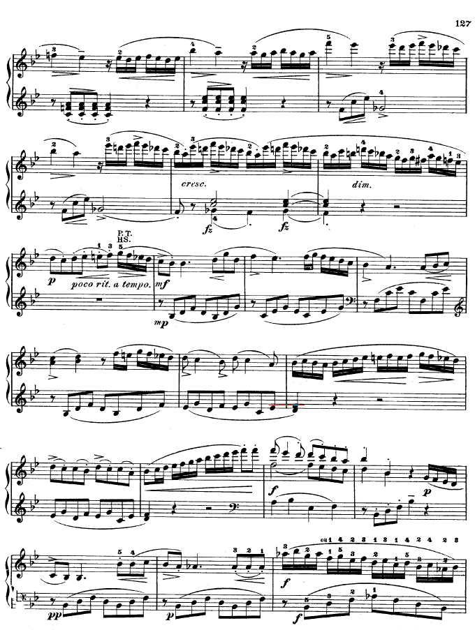 降B大调奏鸣曲 kv333钢琴曲谱（图5）
