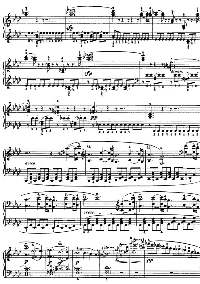 热情奏鸣曲-作品57号(第二十三钢琴奏鸣曲)钢琴曲谱（图2）