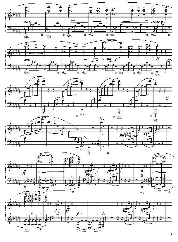 谐谑曲-苗波钢琴曲谱（图3）