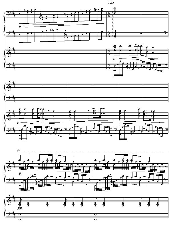 黄河船夫曲钢琴曲谱（图9）