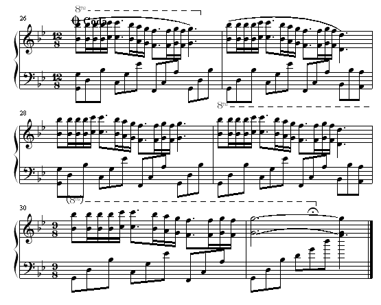 梦中的婚礼-席夙婵云版钢琴曲谱（图4）
