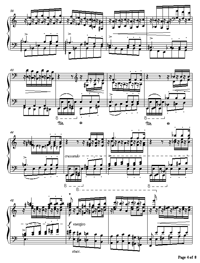 李斯特超凡练习曲第二首钢琴曲谱（图4）