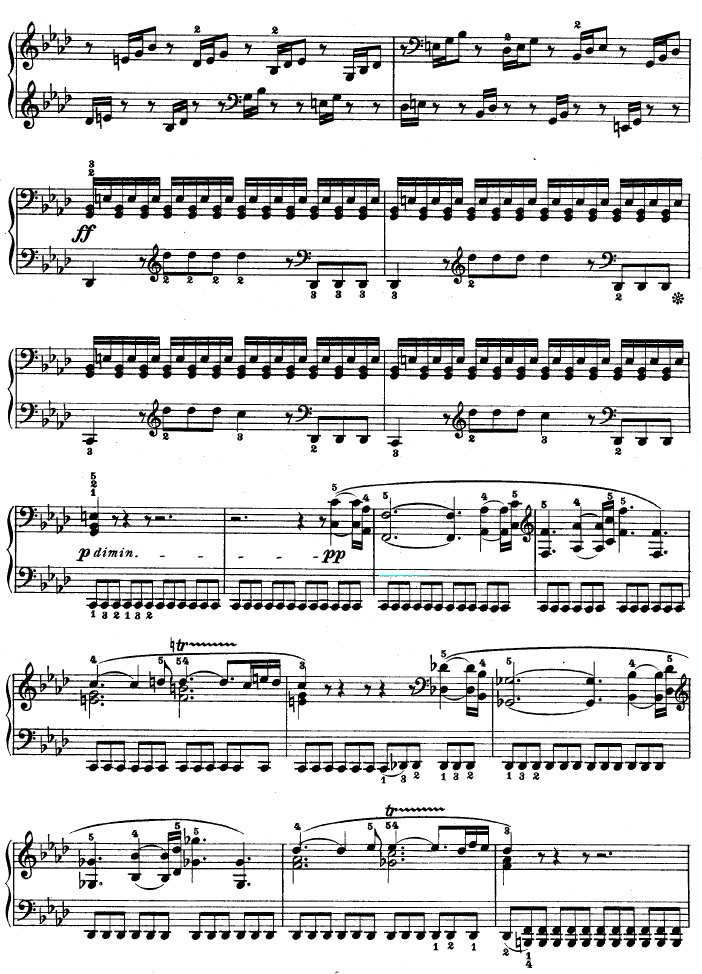 热情奏鸣曲-作品57号(第二十三钢琴奏鸣曲)钢琴曲谱（图8）