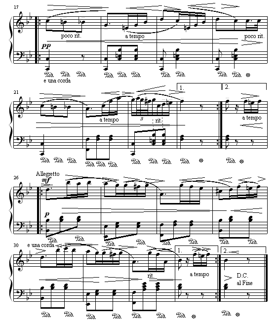 梦幻圆舞曲钢琴曲谱（图2）