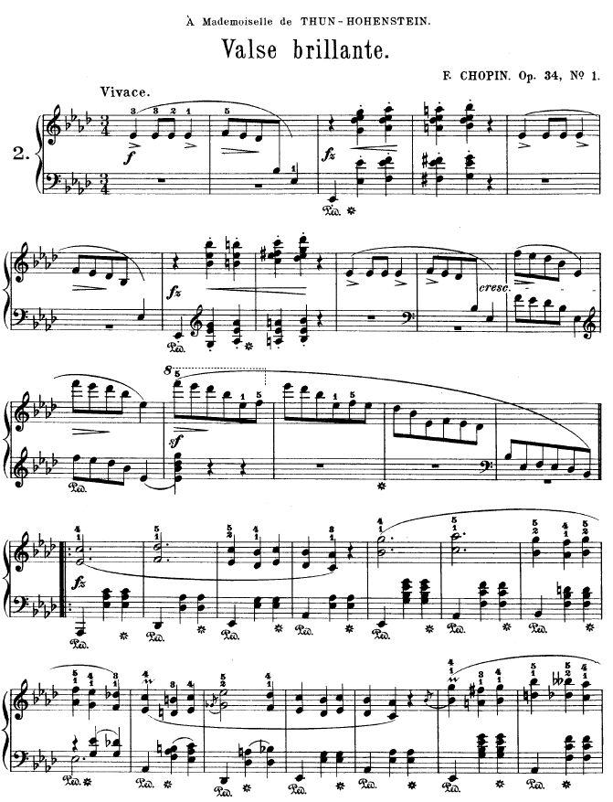 钢琴圆舞曲34-1钢琴曲谱（图1）