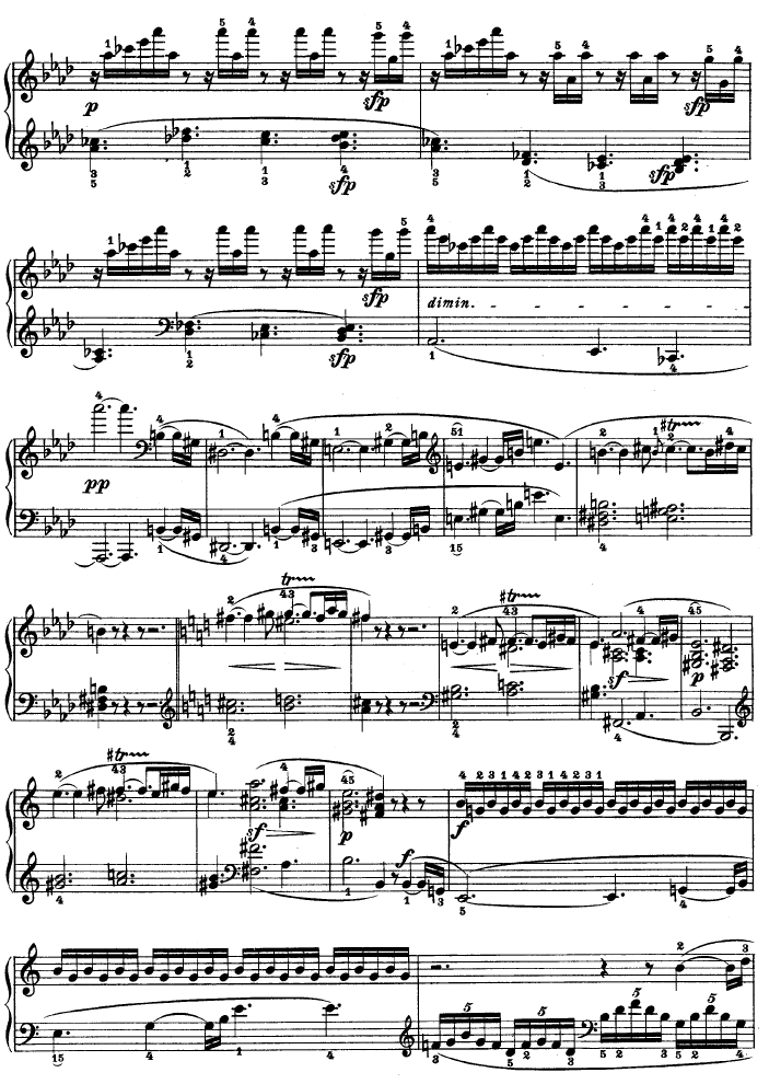 热情奏鸣曲-作品57号(第二十三钢琴奏鸣曲)钢琴曲谱（图4）