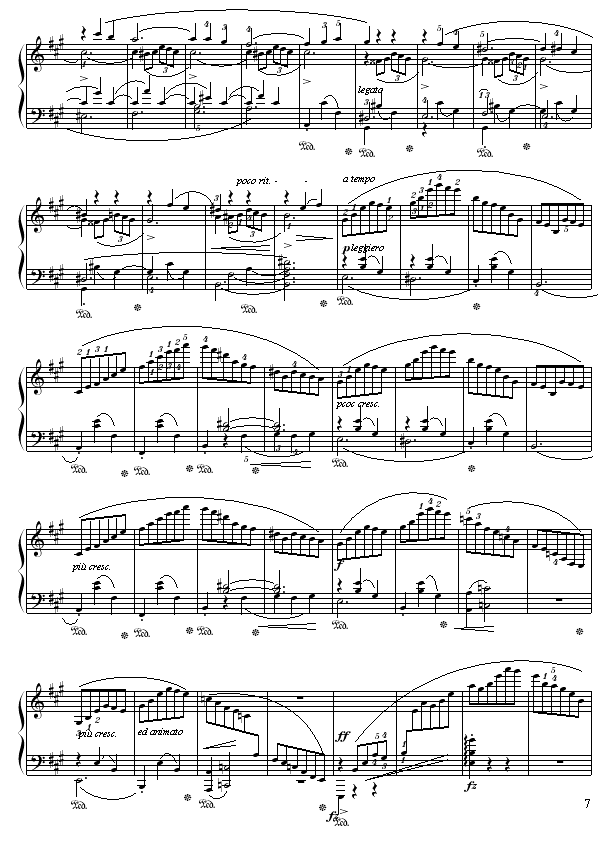 谐谑曲-苗波钢琴曲谱（图7）