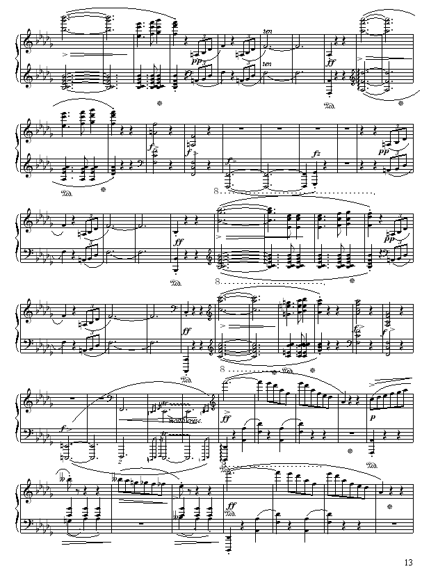 谐谑曲-苗波钢琴曲谱（图13）