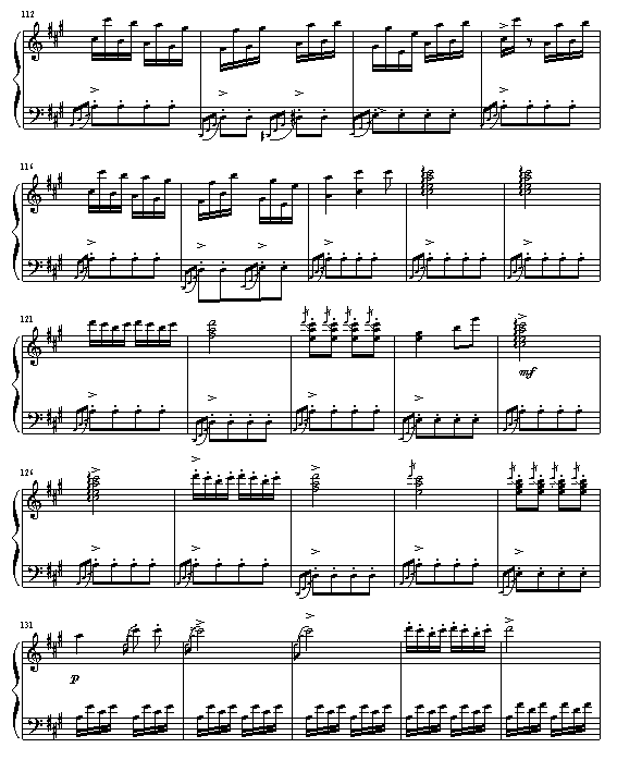 土耳其进行曲-公孙剑钢琴曲谱（图6）