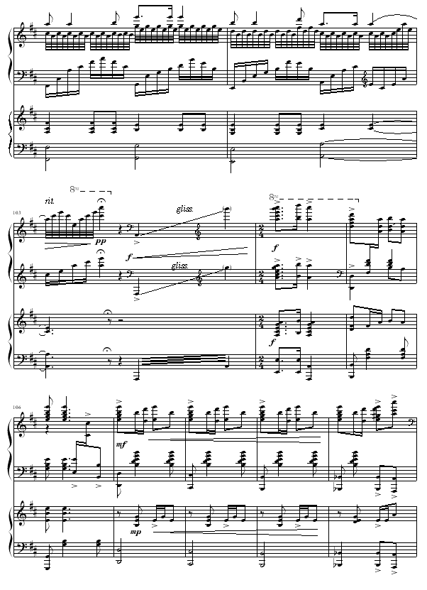 黄河船夫曲钢琴曲谱（图10）
