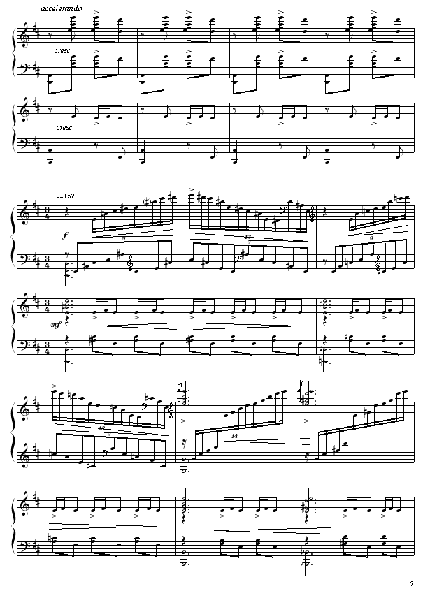 黄河船夫曲钢琴曲谱（图7）