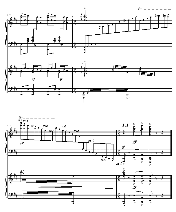黄河船夫曲钢琴曲谱（图12）
