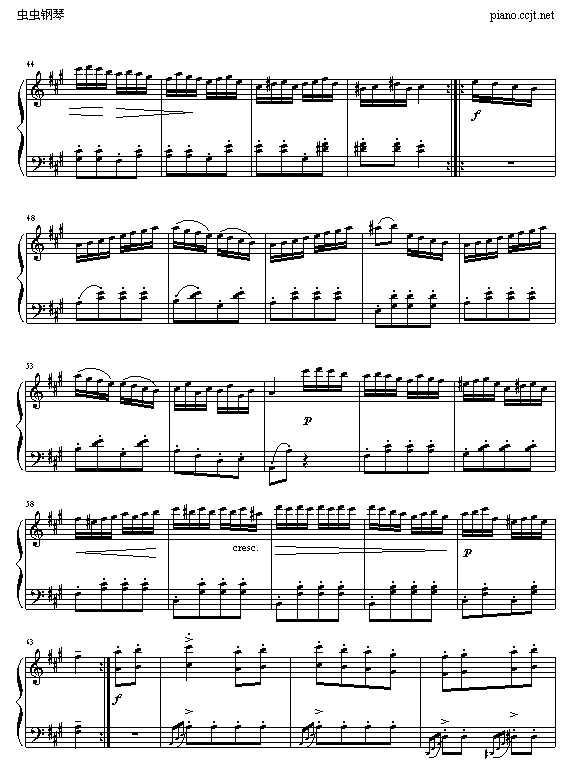 土耳其进行曲-公孙剑钢琴曲谱（图3）