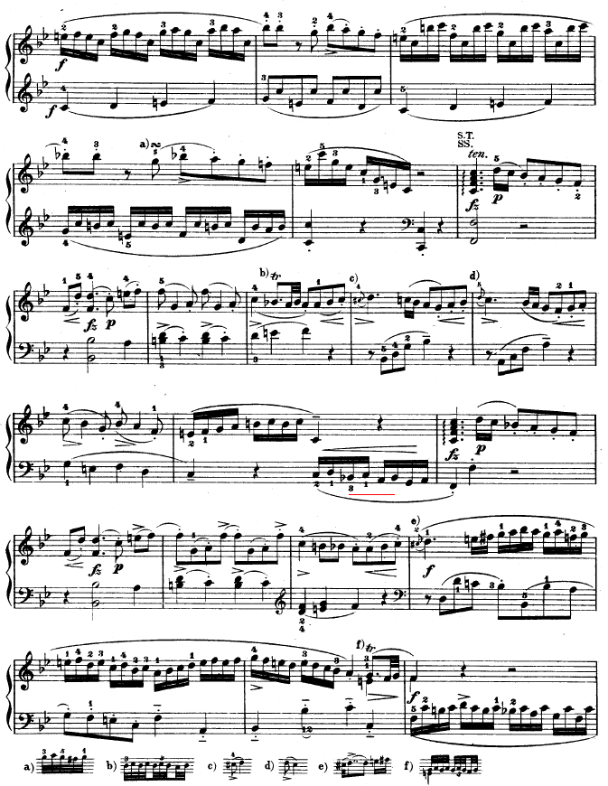 降B大调奏鸣曲 kv333钢琴曲谱（图2）