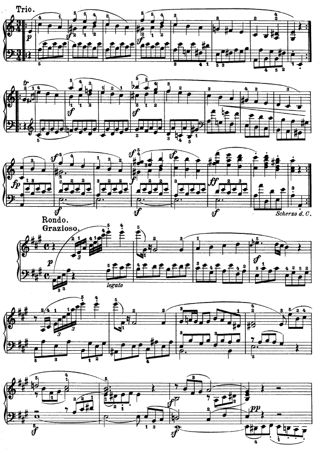 A大调第二钢琴奏鸣曲钢琴曲谱（图14）