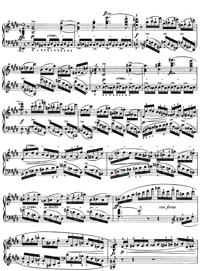练习曲OP.10 - No4钢琴曲谱（图3）