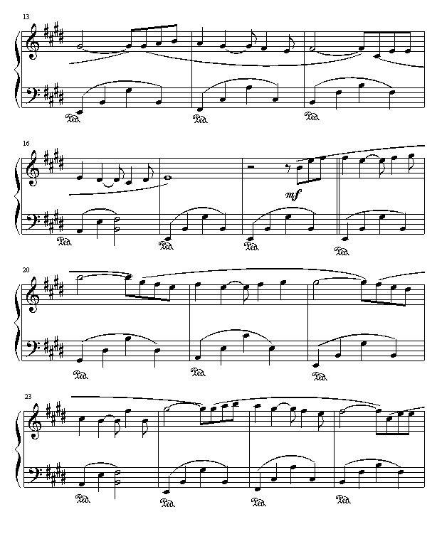痛苦的心钢琴曲谱（图2）