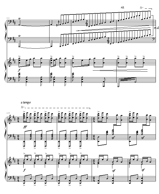 黄河船夫曲钢琴曲谱（图11）