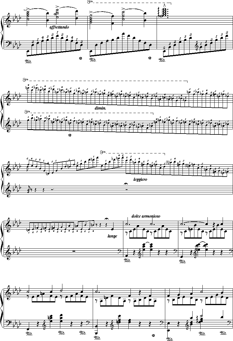 爱之梦钢琴曲谱（图5）