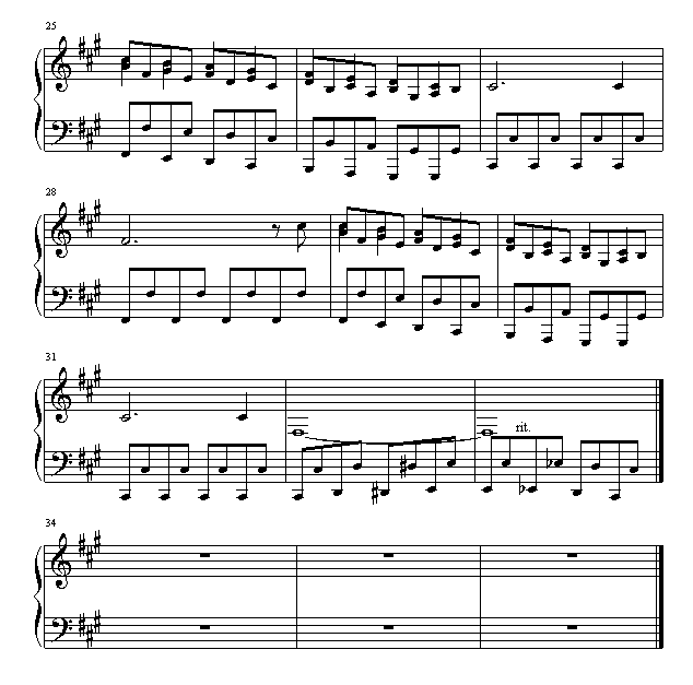El-Cumbancaero(特技表演曲)钢琴曲谱（图3）