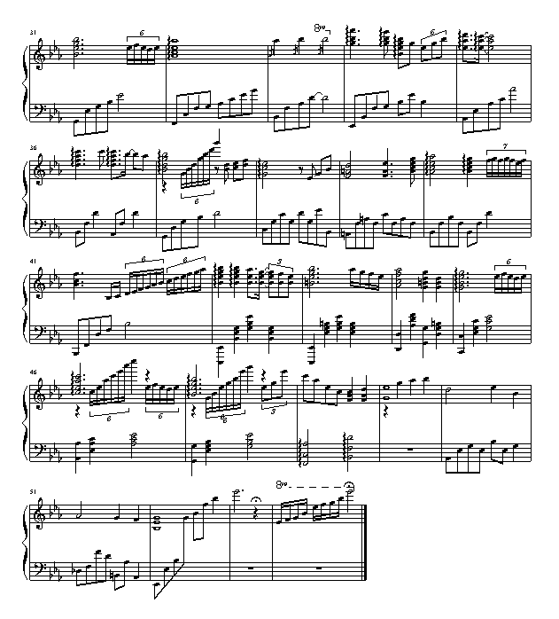 家钢琴曲谱（图2）
