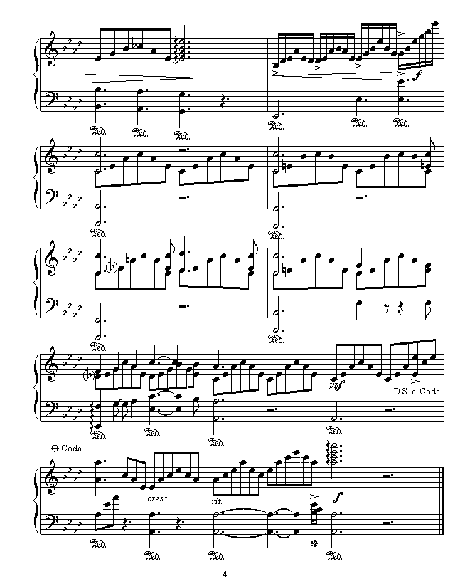 爱之梦钢琴曲谱（图4）