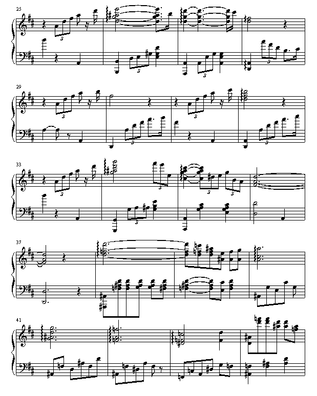 回忆钢琴曲谱（图2）