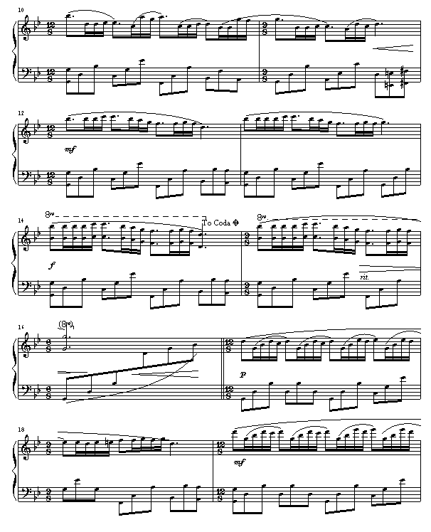 梦中的婚礼钢琴曲谱（图2）