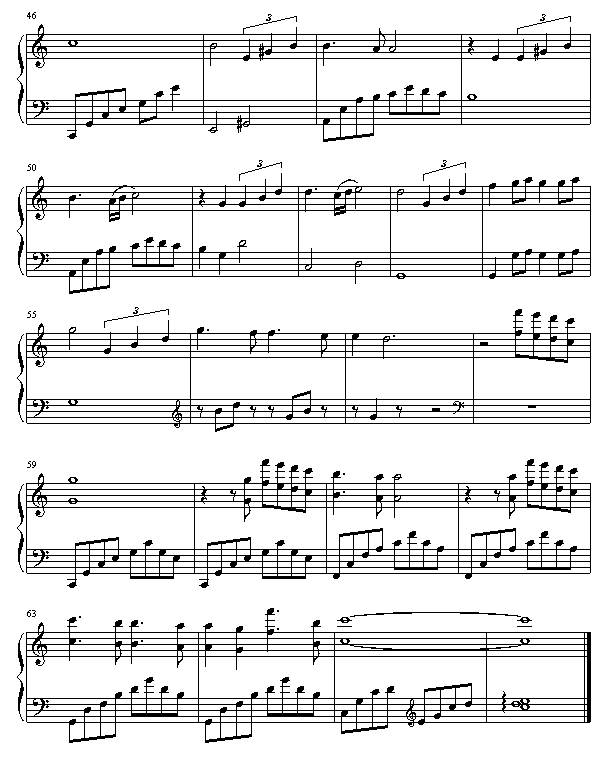 罗曼史钢琴曲谱（图4）