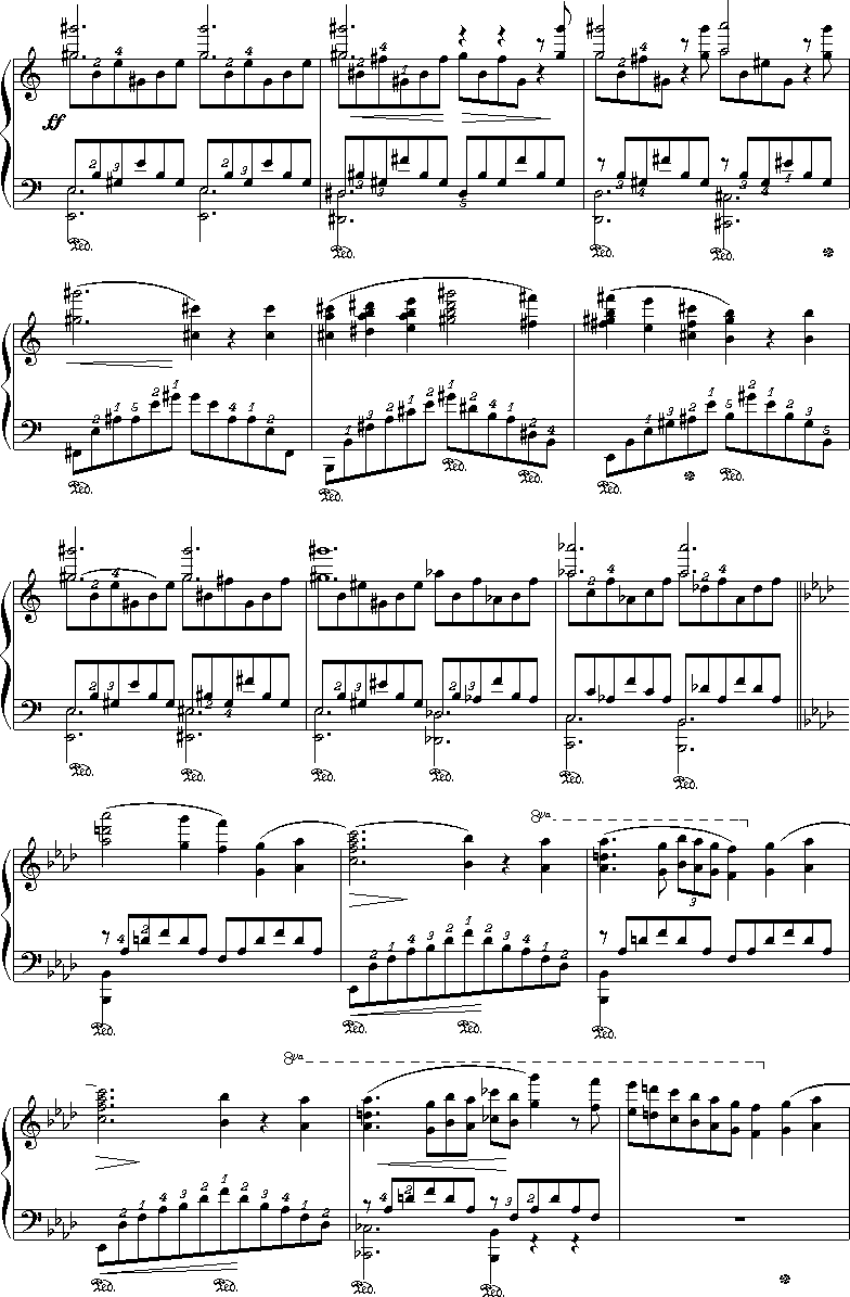 爱之梦钢琴曲谱（图4）